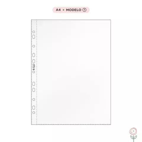 Refil Plástico A4 sem Divisórias Juju Scrapbook - Modelo 1 - comprar online