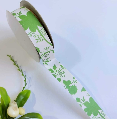 Rolo de Fita de Papel Adesivado - Folhas - comprar online