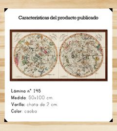 Mapa Antique Celestial 50x100 en internet