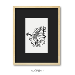 Formas locas en negro - Set - Wombat