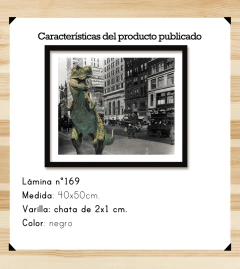 T-Rex en la Ciudad 40x50 - comprar online