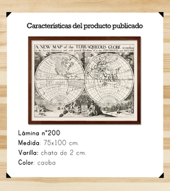 Mapamundi Antique 75x100 - tienda online