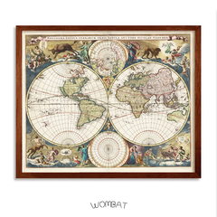 Mapamundi Antique Visscher