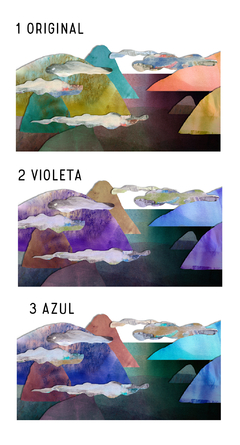 Paisaje del Principio - Caja con passepartout - comprar online