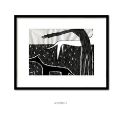 La Plaza Fragmentada - variaciones - 23x30 con passepartout