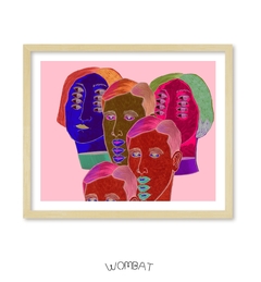 Personajes Pop - 60x70 y passepartout en internet