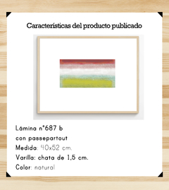 Telas vibrantes 40x52 con passepartout - comprar online