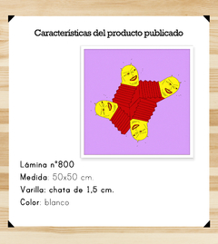 Diablillos y Escaleras - 50x50 en internet