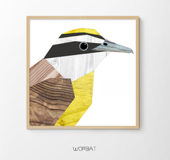 Set Minicuadros - Pájaros de madera en internet