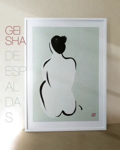 Geisha de espaldas 30x42 - comprar online