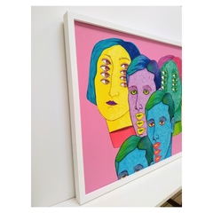 Personajes Pop - 40x50 con passepartout - Wombat