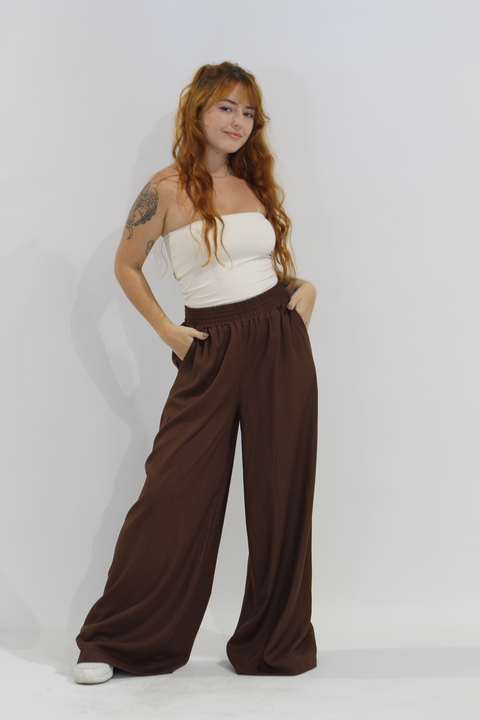 CALÇA PANTALONA MARROM - comprar online