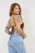 TOP CROCHÊ LISA MARROM - ROCK IT® | roupas & acessórios
