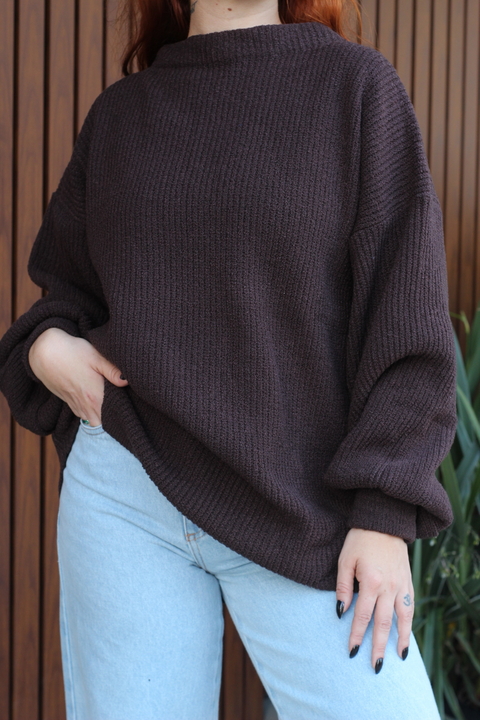 TRICOT LUCY MARROM - comprar online