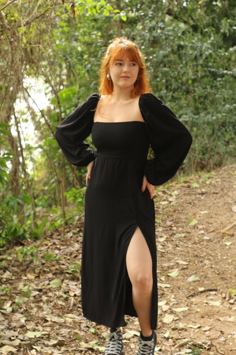 VESTIDO LANA PRETO - comprar online