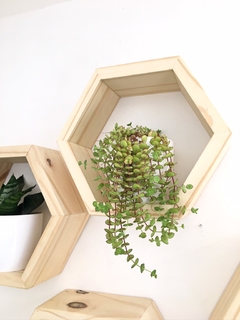 Estante hexagonal estilo nórdico 30 cm