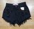 Shorts Feminino Jeans 23 Graus Preto Brilhante