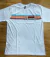 Camiseta Surf Ktron LIstrada Colorida - Branco / Laranja