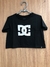Camiseta Feminina Dc Cropped - Preto