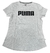 CAMISETA FEMININA BABY LOOK PUMA - CINZA MESCLA