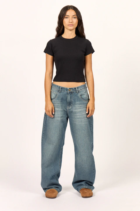 Jean Mujer Baggy Indigo Dusty Blue Billabong