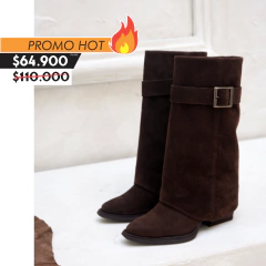 Texana Barby gamuza CHOCO -nuevas!