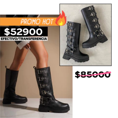 Bota con hebillas - comprar online