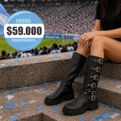 Bota con hebillas - tienda online