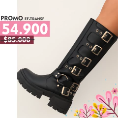 Bota con hebillas - tienda online