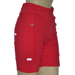 Bermuda 4 Bolsos Vermelho