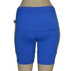 Bermuda 4 Bolsos Azul Royal com Bolsos Amarelo - corrabem