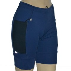 Bermuda 4 Bolsos Azul Marinho com Bolsos Preto