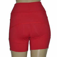 Shortinho 4 Bolsos Vermelho - Pronta Entrega - corrabem