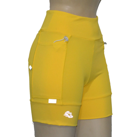 Shortinho 4 Bolsos Amarelo