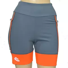 Shortinho 4 Bolsos Chumbo com Barra e Vivo Laranja na internet