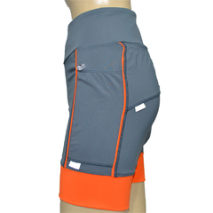 Shortinho 4 Bolsos Chumbo com Barra e Vivo Laranja Energy - Pronta Entrega na internet