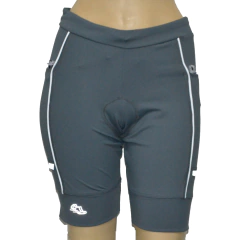 Bermuda 4 Bolsos Chumbo com o Vivo Branco - comprar online