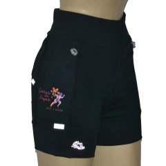Shortinho 4 Bolsos Preto CorrerPraViajar