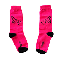 Meias Cano Médio Personalizada Asa (Rosa) - Pronta Entrega - comprar online