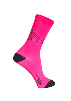 Meias Cano Médio Personalizada Asa (Rosa) - Pronta Entrega