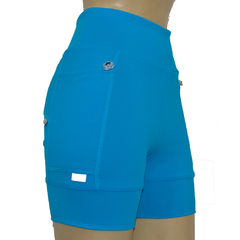 Shortinho 4 Bolsos Azul Céu - Pronta Entrega