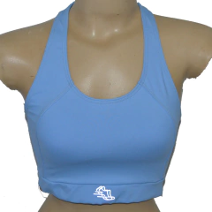 TOP de Corrida com Bolsos Azul Fly