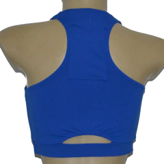 TOP de Corrida com Bolso Azul Royal - comprar online