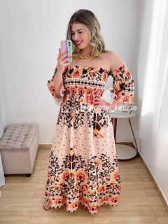 Vestido Maju Floral Creme na internet