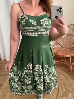 Vestido Lina Verde Floral na internet