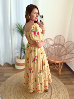 Vestido Pietra Floral Amarelo na internet