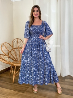 Vestido Marina Floralzinho Azul