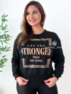 Moletom Stronger Preto - comprar online
