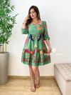 Vestido Ludmila Curto Verde Tropical