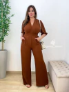 Macacão Samira Marrom - comprar online
